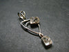 Fine Natural Herkimer Diamond Silver Pendant From New York - 2.2" - 6.16 Grams