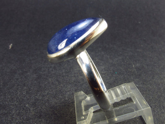 Gem Terminated Blue Tanzanite Silver Ring from Tanzania - 4.82 Grams - Size 10