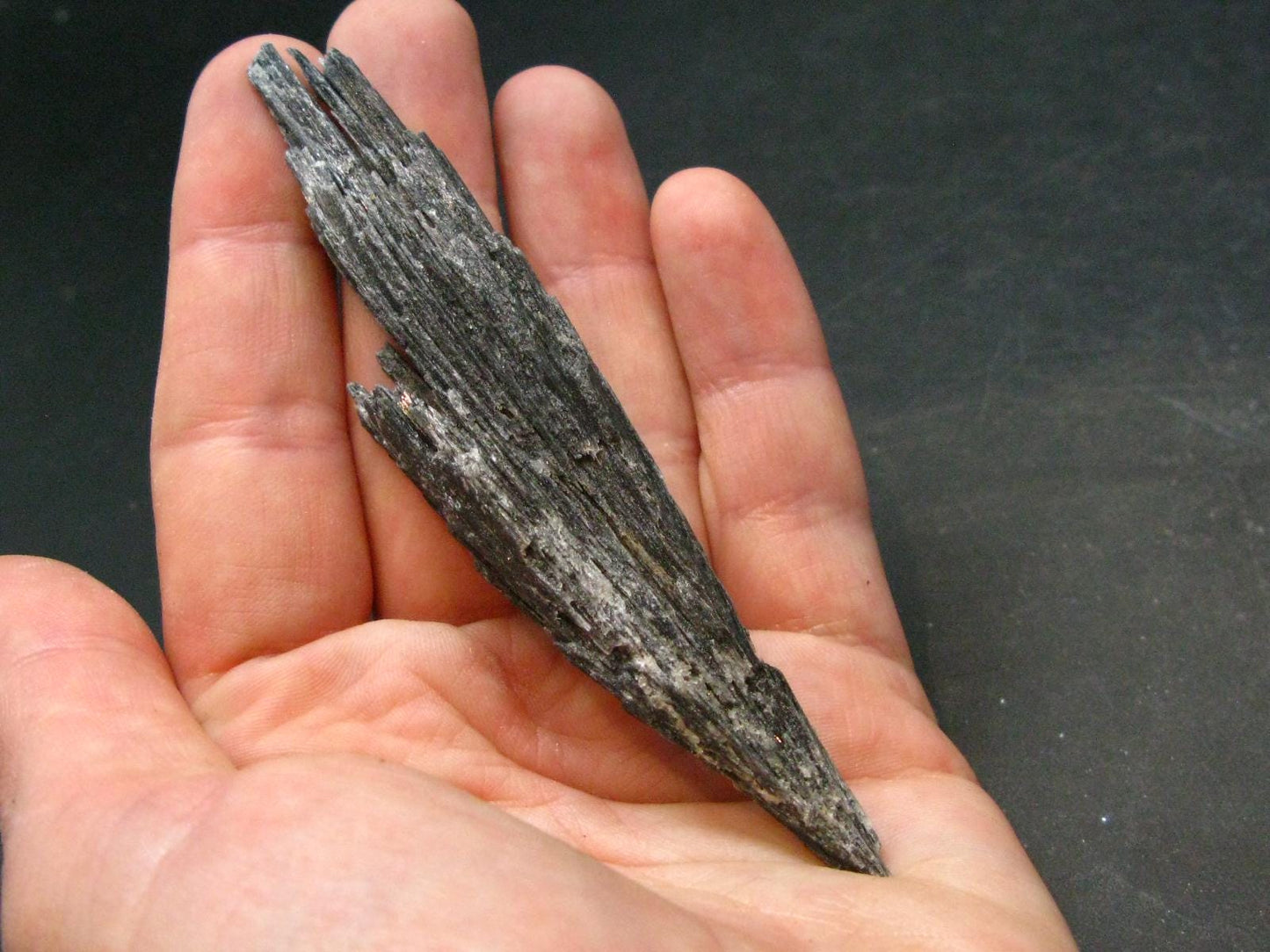 Large Rare Black Kyanite Crystal From Brazil - 3.7" - 18.04 Grams