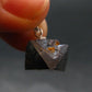Metallic Silver Black Cuprite Sharp Octahedral Crystal Silver Pendant From Russia - 5.06 Grams