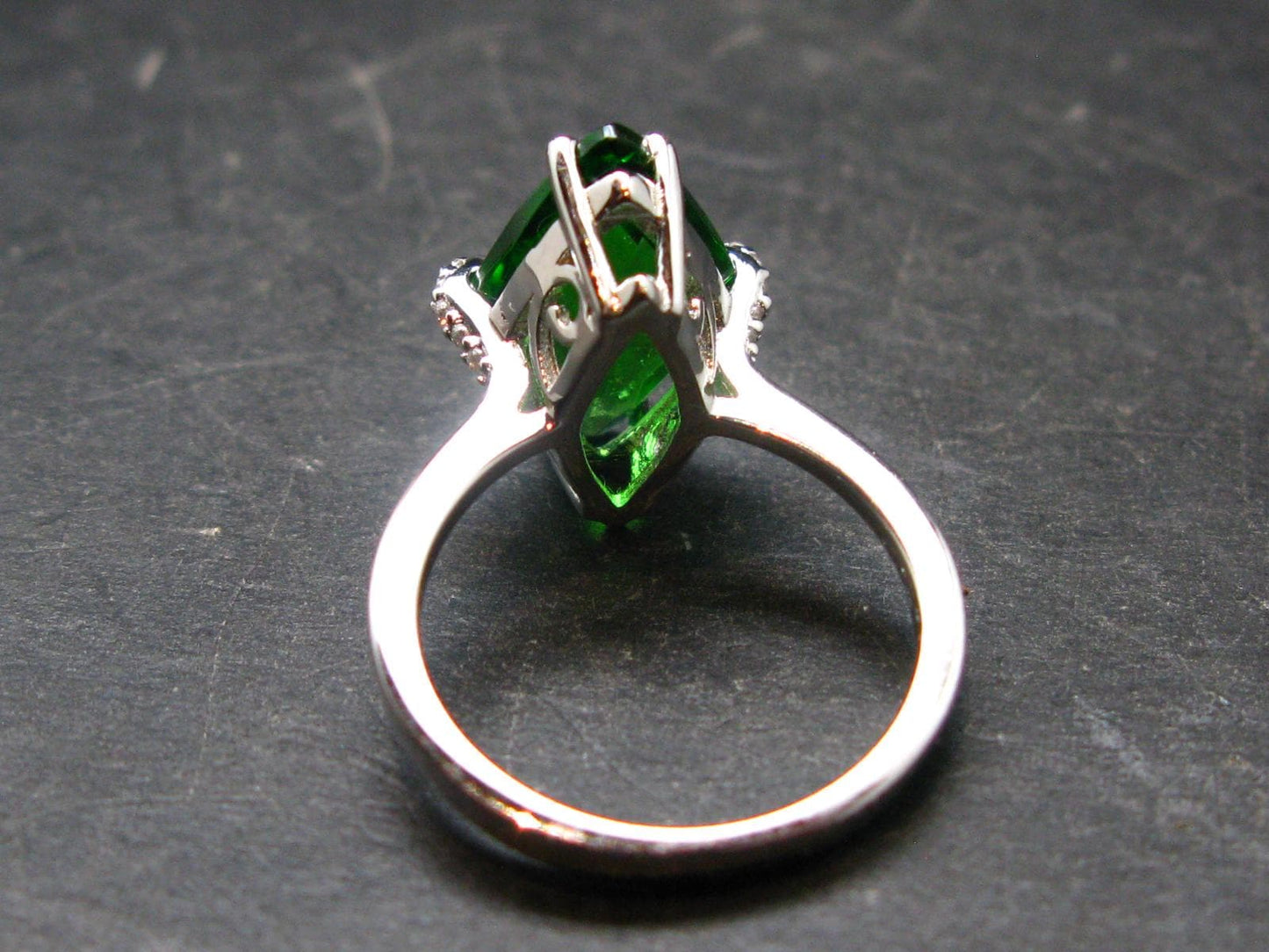Helenite Gaia Stone Gem Sterling Silver Ring From Washington - Size 6 - 4.50 Carats
