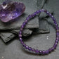 Amethyst Genuine Bracelet ~ 7 Inches ~ 5mm Facetted Beads
