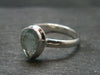 Cute Delicate Genuine Facetted Aquamarine Gem Sterling Silver Ring - Size 8 - 2.91 Grams