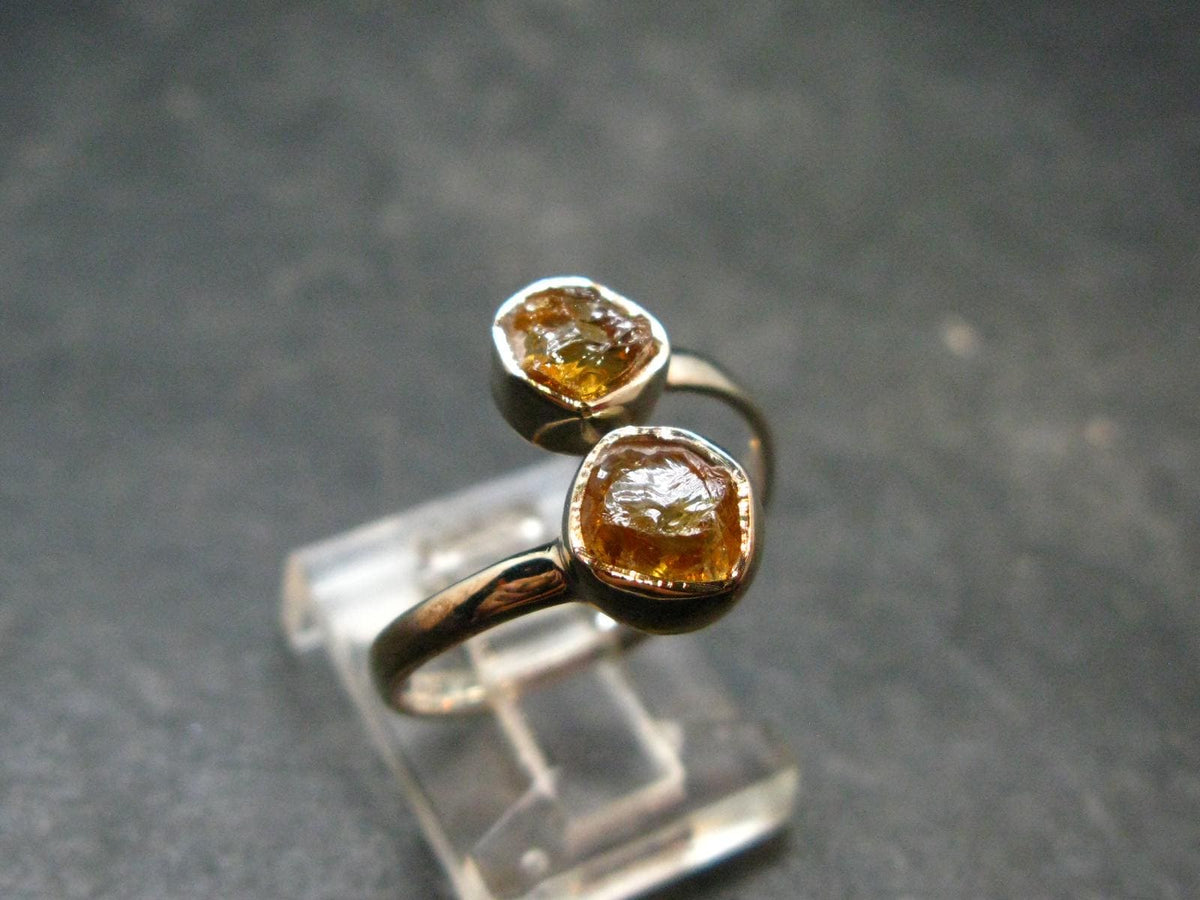 Citrine Sterling Silver Ring - Size 9 - 2.17 Grams
