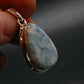 Rare Blue Larimar Pectolite Silver Plated Pendant From Dominican Republic - 1.3" - 5.41 Grams