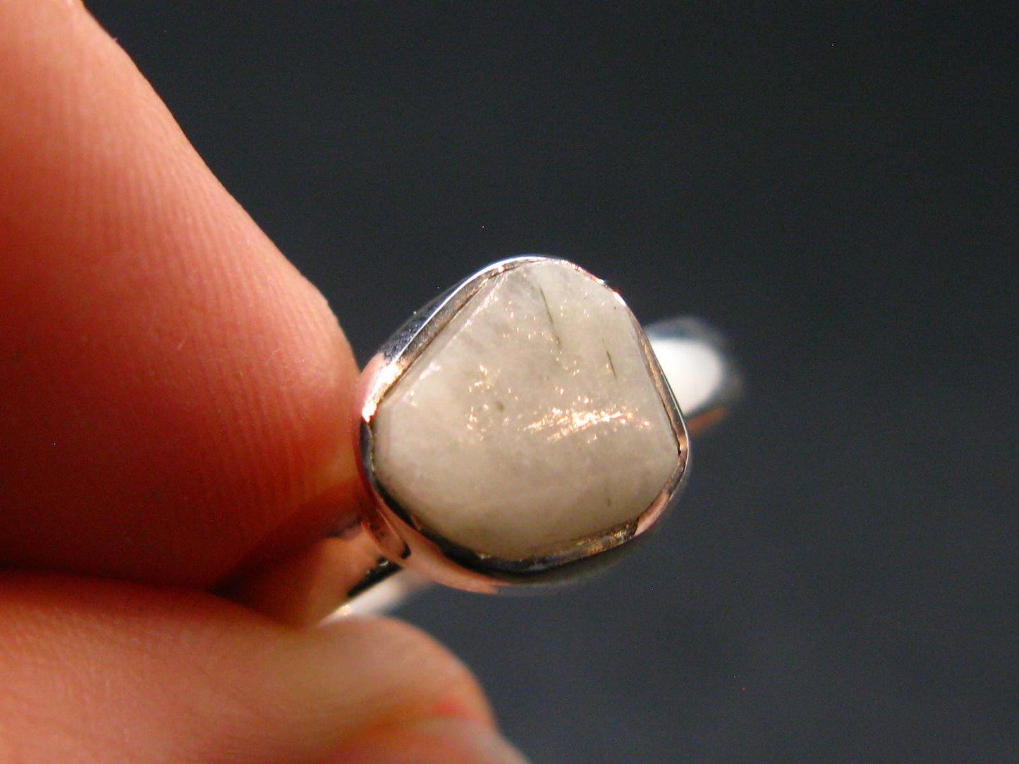 Phenakite Phenacite Sterling Silver Size 6 Ring from Nigeria - 2.11 Grams