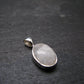 Raw Rare Natrolite Crystal Silver Pendant From Russia - 0.7" - 1.42 Grams