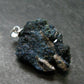 Heaven Stone!! Wet-Look Indigo Blue Lazulite Cluster Silver Pendant From Canada - 1.2" - 5.65 Grams