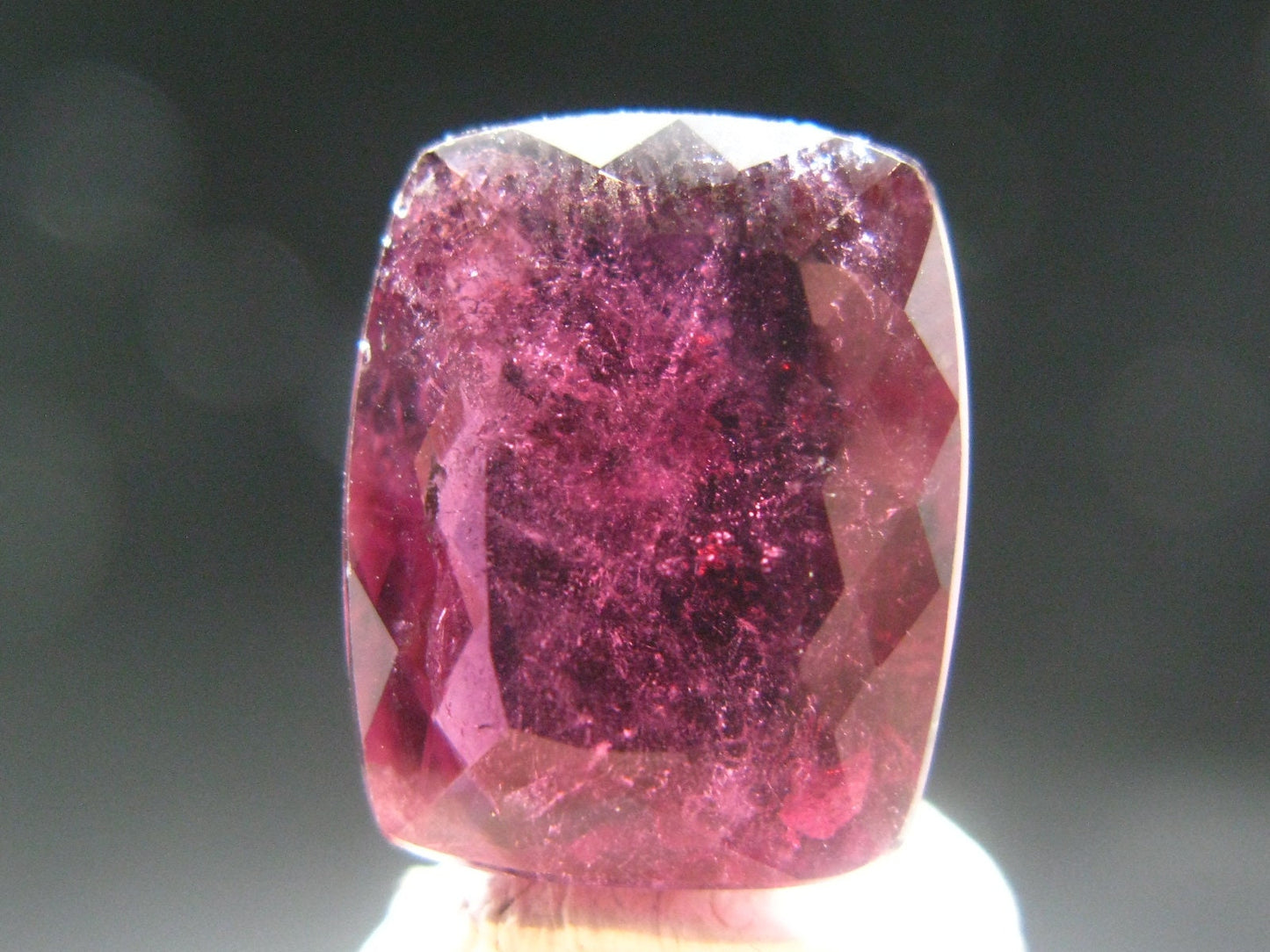 Red Tourmaline Cut Stone Gem From Brazil - 10.92 Carats - 15x12mm