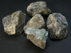 Lot of Five Rough Iridescent Labradorite from Madagascar