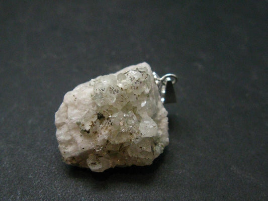 Phenakite Phenacite Crystal Silver Pendant from Colorado - 1.1" -21.10 Grams
