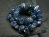 Blue Kyanite Genuine Bracelet ~ 7 Inches ~ 10mm Tumbled Beads