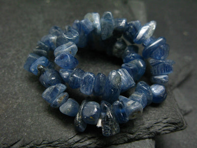 Blue Kyanite Genuine Bracelet ~ 7 Inches ~ 10mm Tumbled Beads