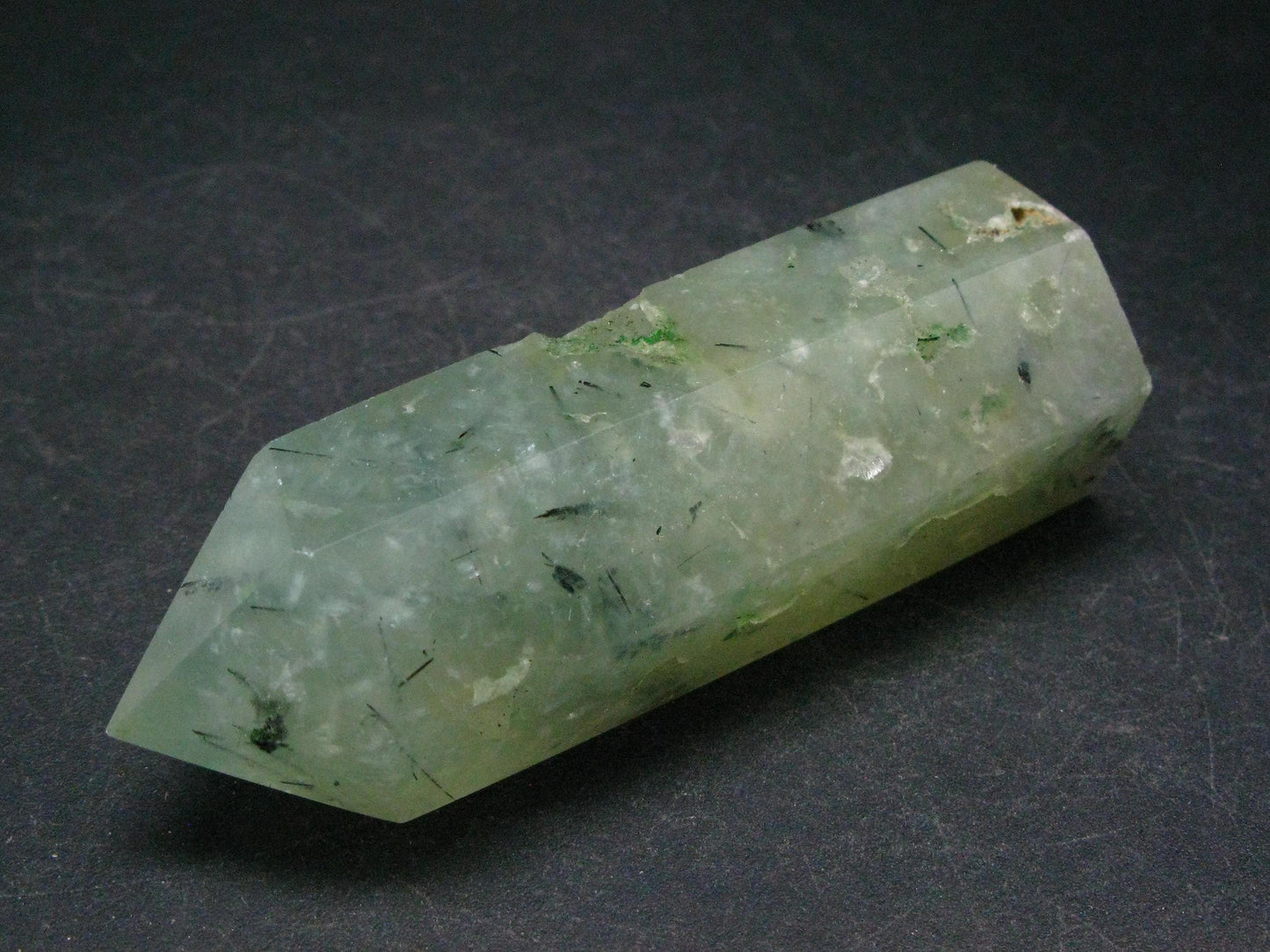 Unusual Green Prehnite Prenite Obelisk from Australia - 2.9"