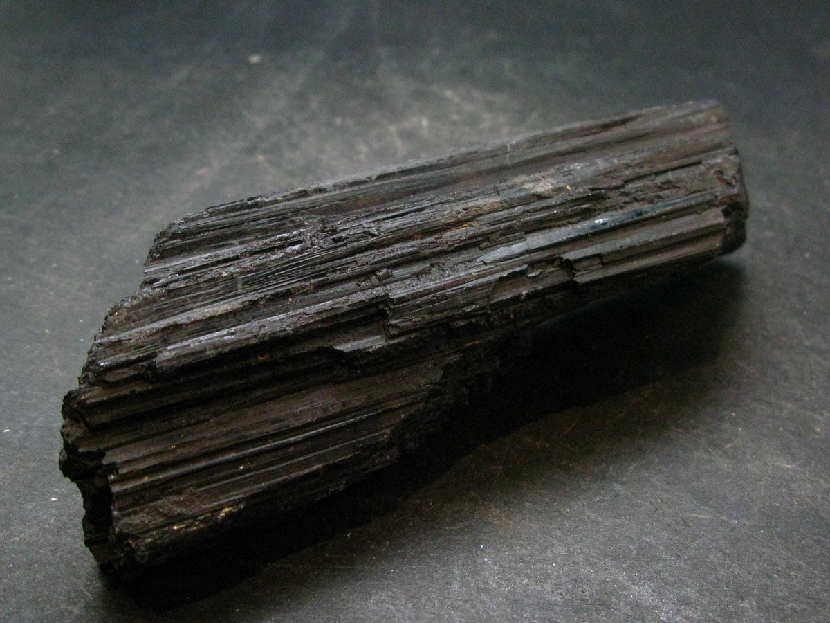 Fine Black Tourmaline Schorl Crystal From Brazil -4.6"