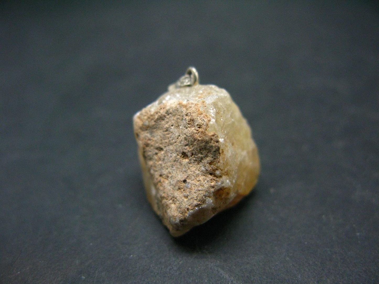 Scheelite Crystal Silver Pendant From China - 1.1" - 10.41 Grams