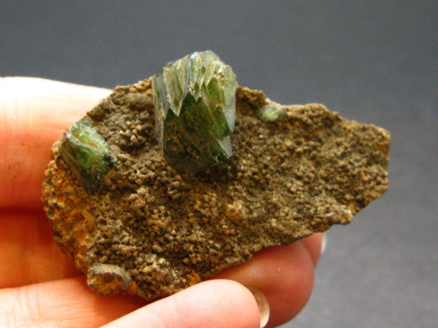 Ludlamite Cluster Silver Pendant From Bolivia - 1.9" - 21.90 Grams