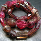 Gem Red Tourmaline Necklace from Brazil - 17"