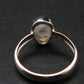 Natrolite Silver Ring From Russia - 1.96 Grams - Size 7