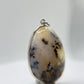 Elegant Dendritic Agate Oval Pendant – Natural Scenic Landscape Stone Jewelry