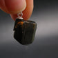 Nice Rare Terminated Epidote Crystal Silver Pendant From Peru - 1.0" - 6.07 Grams