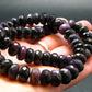 Purple Sugilite Rondelle Faceted Beads Necklace From South Africa - 17" - 79.60 Grams