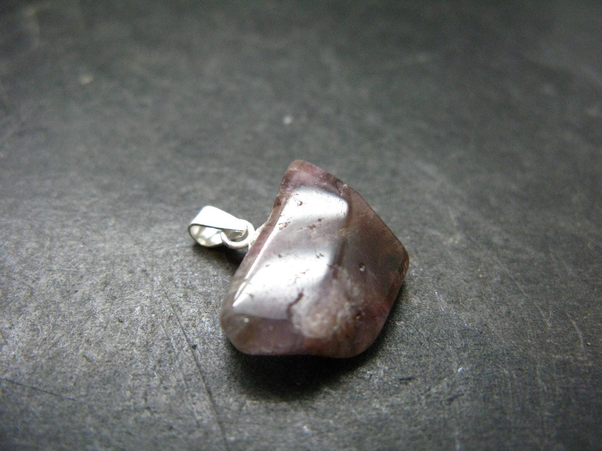 Cacoxenite Super 7 Silver Pendant From Brazil - 0.8" - 2.89 Grams