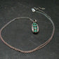 Emerald Silver Pendant W/Chain From Colombia - 3.68 Grams Total