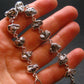Meteorite Sterling Silver Bracelet - 24.42 Grams - Size Adjustable