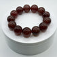 Strawberry Quartz Bracelet – Natural Red Sparkling Gemstone Elegant Jewelry - Weight 97.31 g