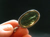 Large Gem Moldavite Tektite SS Pendant From Czech Republic - 6.13 Grams - 1.3"