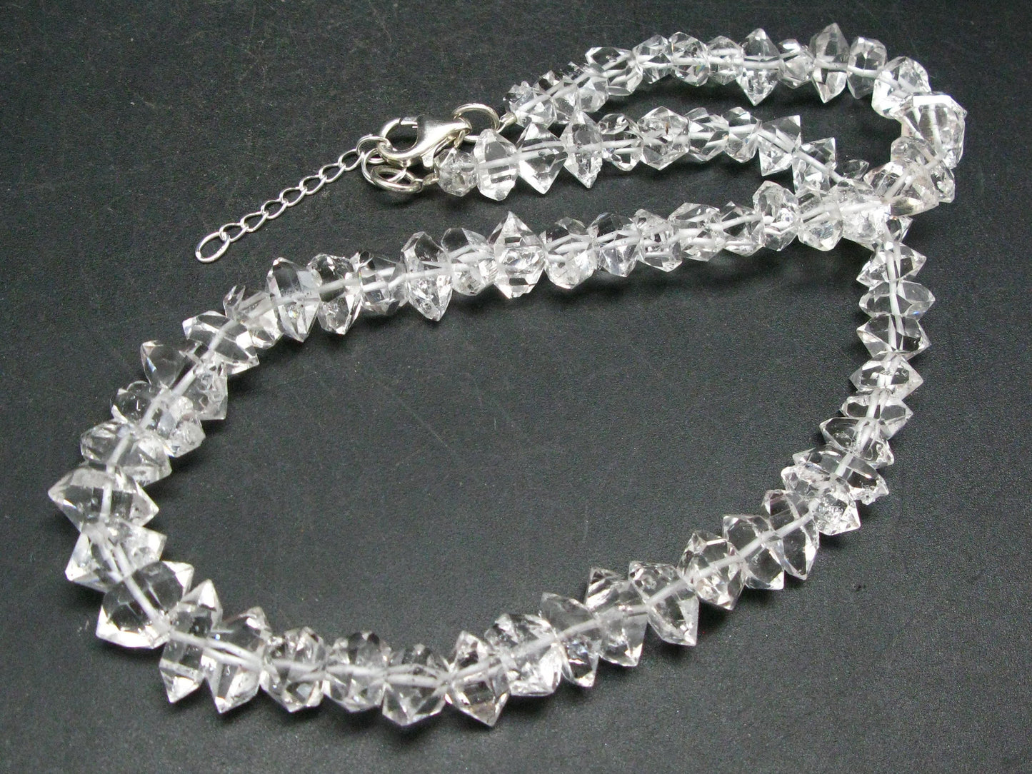 Herkimer Diamond Quartz Necklace From USA - 17"