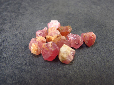 Rare Lot of 10 Pezzottaite Pink Beryl Crystals from Madagascar - 9.95 Carats