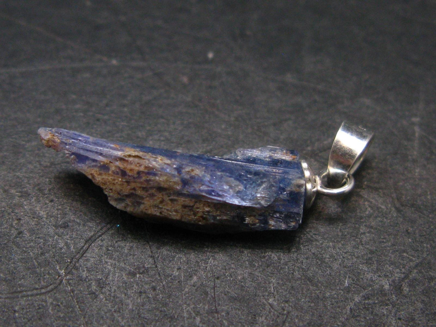 Rare Gem Jeremejevite Silver Pendant From Namibia - 1.1" - 0.92 Grams