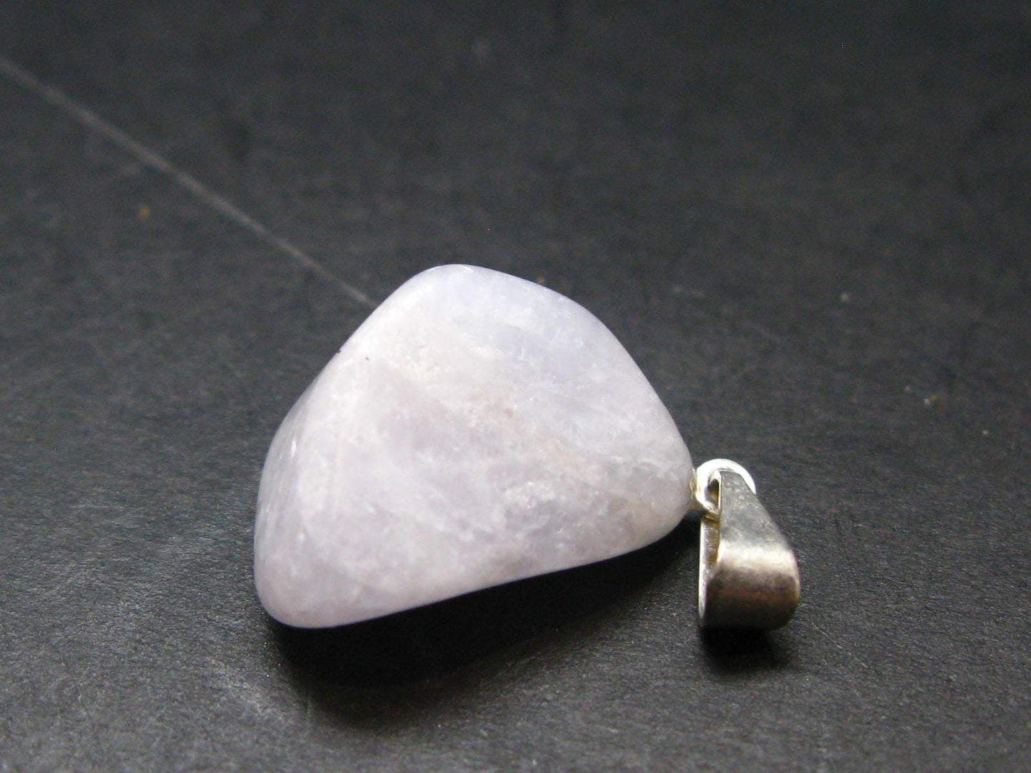 Nice Lilac Amblygonite Crystal Silver Pendant from Brazil - 0.9" - 3.25 Grams