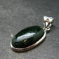 Extremely Rare Natural Maw Sit Sit Crystal Silver Pendant from Myanmar - 1.3" - 4.0 Grams