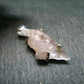 Gem Kunzite Spodumene Pendant in SS From Brazil - 1.1" - 3.05 Grams