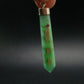 Chrysoprase Silver Pendant From Australia - 2.2" - 5.12 Grams