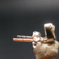 Gray Herderite Silver Stud Earrings from Africa - 0.5" - 1.07 Grams