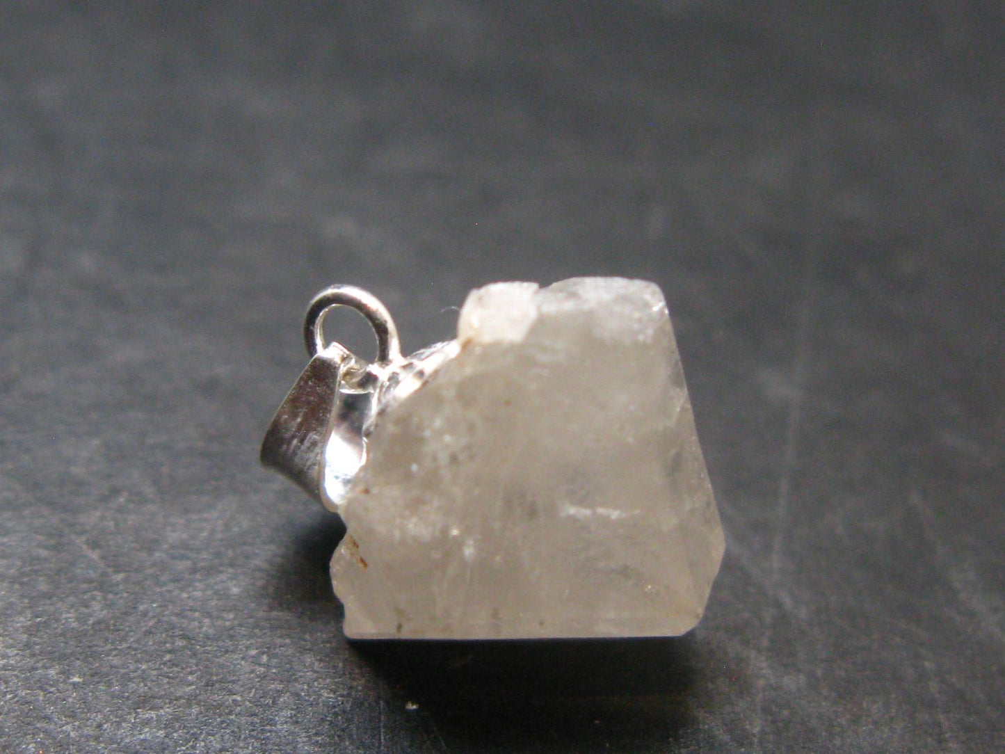 Phenakite Phenacite Silver Pendant from Burma Myanmar - 0.6 Inches - 1.39 Grams