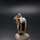 Gem Libyan Desert Glass Tektite Faceted Pendant Sterling Silver from Libya - 0.9" - 3.03 Grams