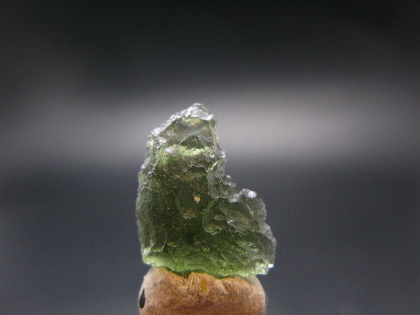 Rare Moldavite Tektite Raw Piece From Czech Republic - 0.7" - 1.64 Grams