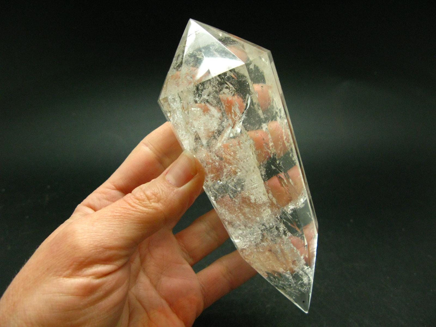 Perfect 12 Sided Quartz Vogel Crystal Healing Wand - 5.3" - 340.16 Grams
