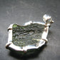 Moldavite Tektite Silver Dragon Pendant from Czech Republic - 2.2" - 15.96 Grams