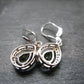 Moldavite Tektite Silver Earrings from Czech Republic - 2.94 Grams