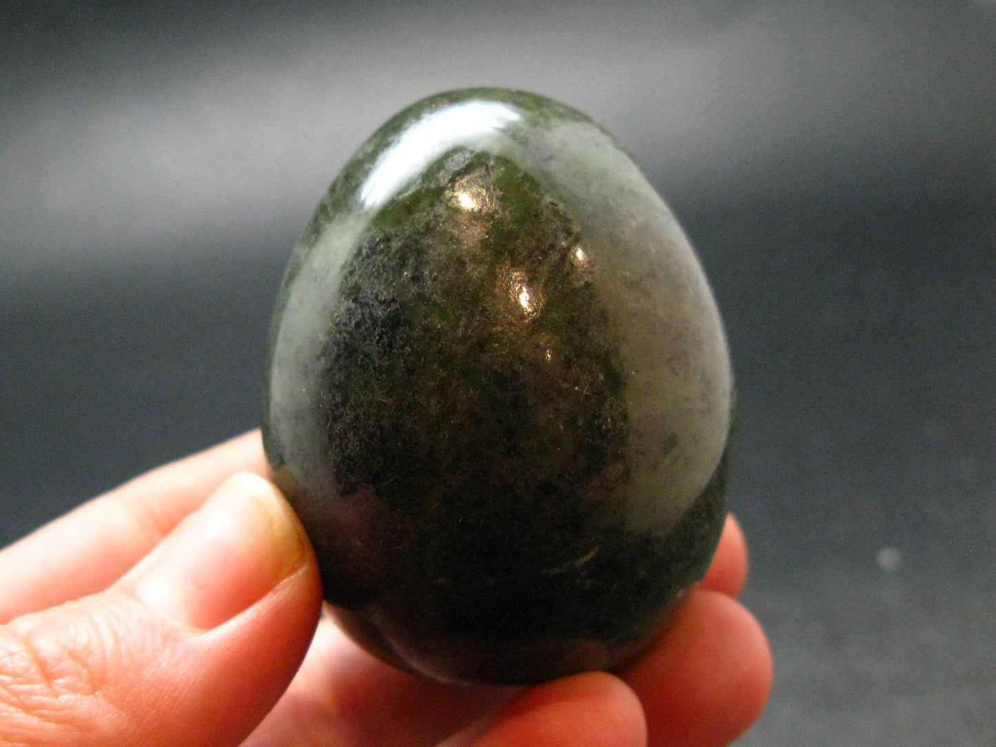 Nephrite Jade 1.8" Egg from Canada - 125.92 Grams