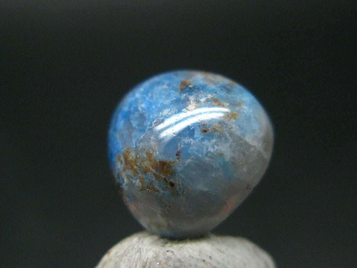 Papagoite in Quartz Cabochon from Messina S. Africa - 5.35 Carats - 12x11mm