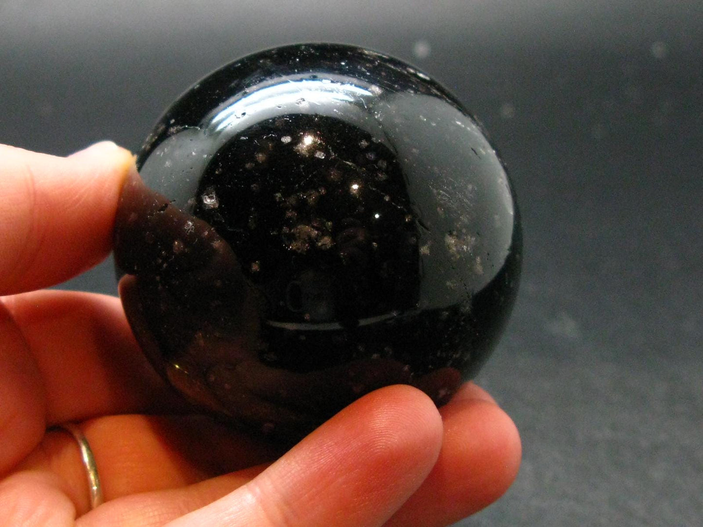 Incredible Cintamani Stone Pearl of Fire Sphere Ball from Indonesia - 1.8" - 173.64 Grams