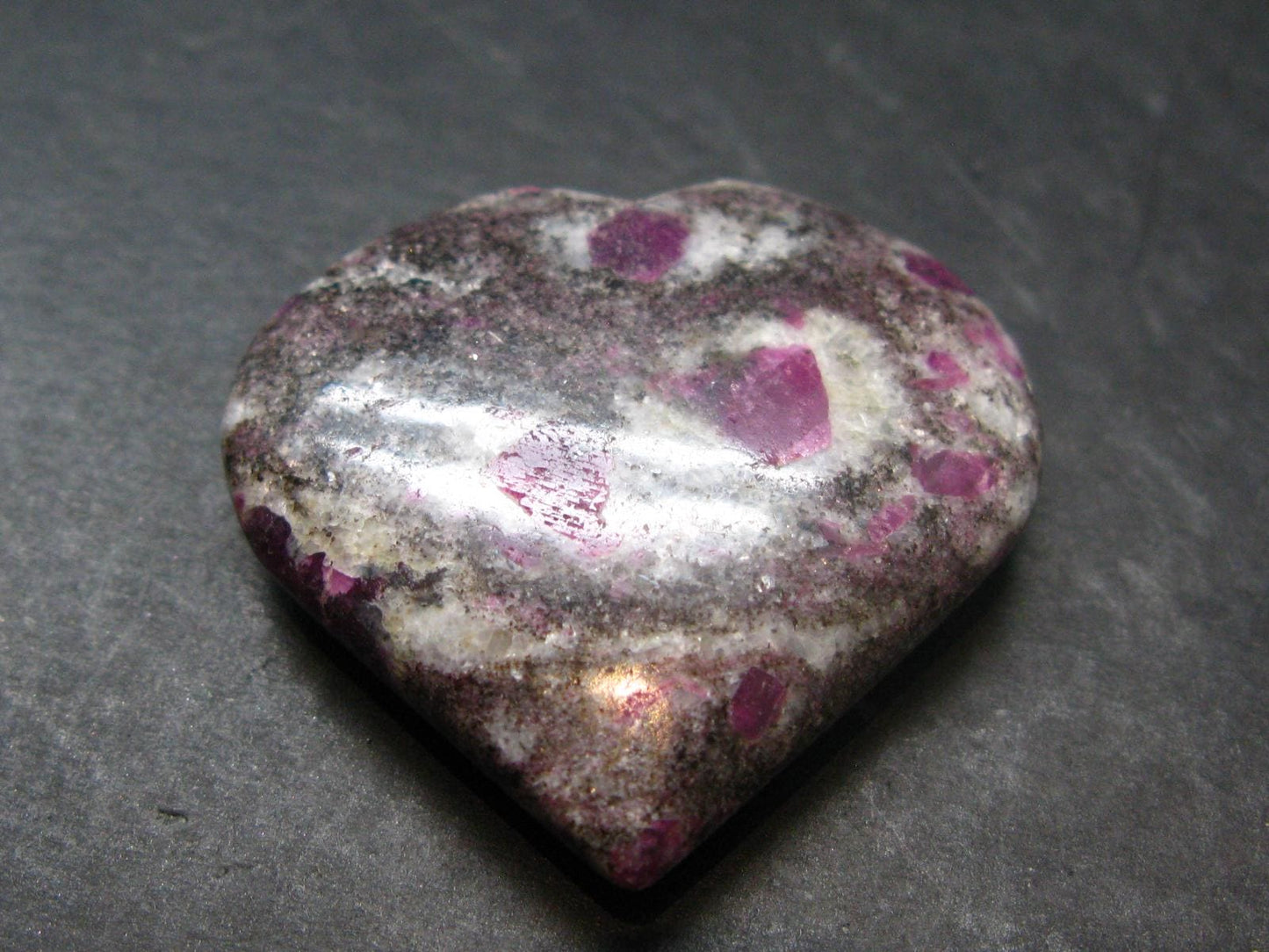 Ruby Heart From India - 1.4"