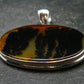 Moss Agate Silver Pendant From Russia - 6.85 Grams - 1.3"